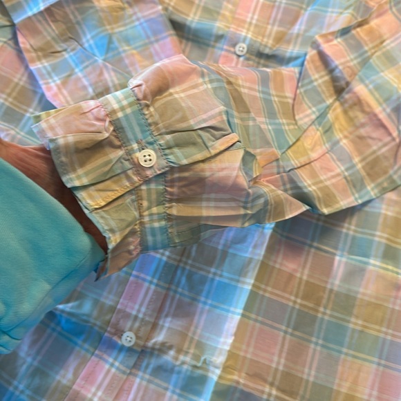 NWT Jcrew Pastel Plaid Button Down Shirt - Picture 4 of 7